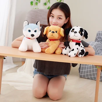 

1pc 30-50cm Cute Animal Soft Husky Golden Retriever Dalmatian Dogs Plush Toy Stuffed Doll Birthday Presents For Children Kids