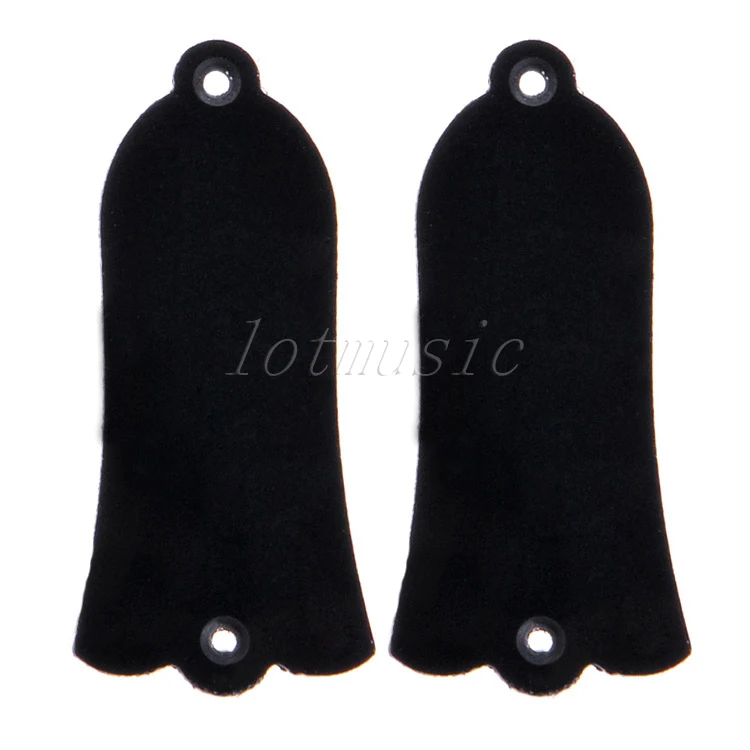 2Pcs Black Plastic Flower Electric Guitar Truss Rod Cover For Guitar