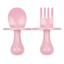 Baby Spoon Fork Self Feeding Utensils First Training Baby Eating Supplies BPA Free, Baby Led Weaning for 6+ Month Baby Toddler baby led weaning