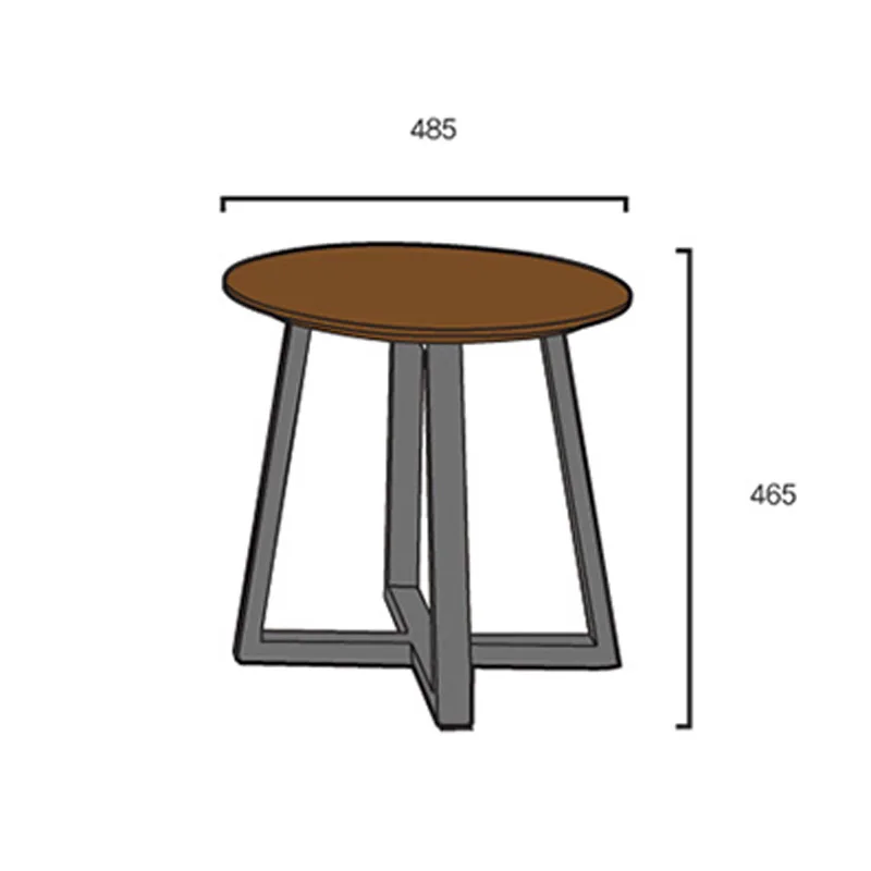 19 inch Round Wooden Coffee Table
