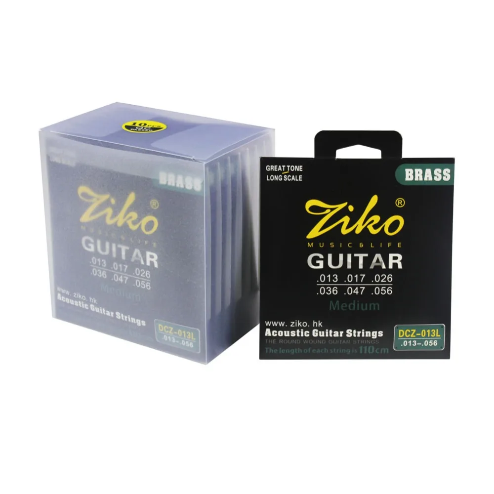 013 056 ZIKO brass acoustic guitar strings PURE COPPER strings guitar parts font b musical b