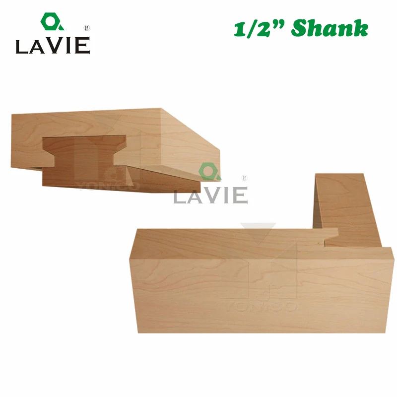 LAVIE, 12 мм, 1/2, фреза с прямым ящиком, для литья, с фиксатором ящика, для ножей, вилка для дерева, фреза для двери, деревообрабатывающий инструмент MC03005