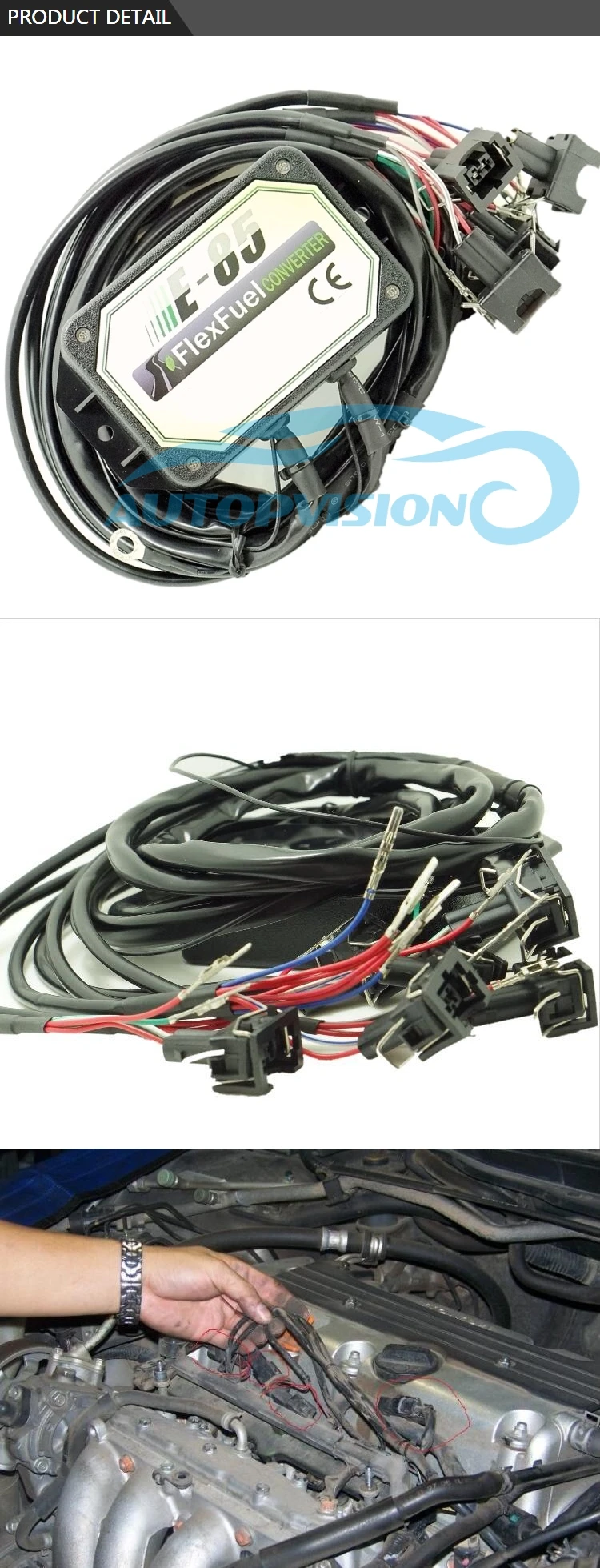Carro de Etanol Conversor de Bioetanol Kit de Conversão 4cyl com Arranque a Frio Ass. Biocombustível E85 6 E85 kit de conversão 4cyl com arranque