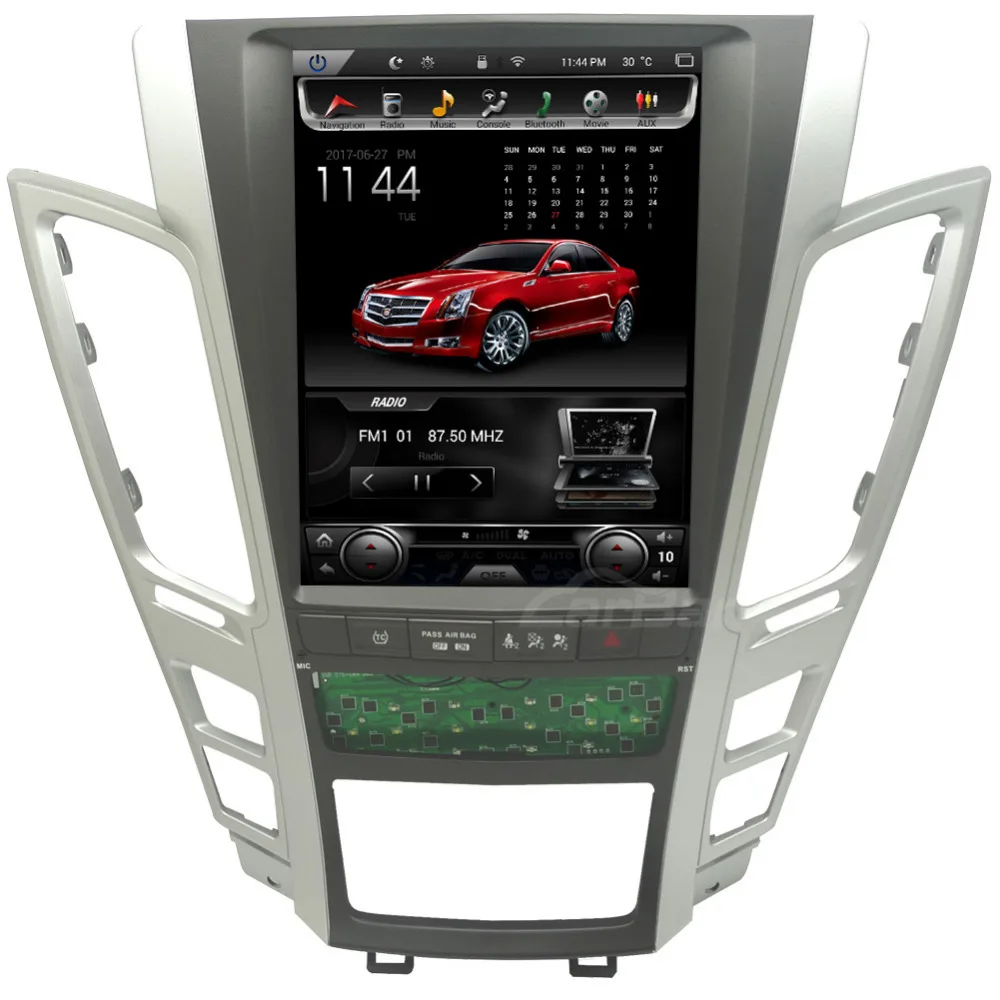 Top 10.4" Vertical Screen Tesla 1024*768 Android Car DVD GPS Navigation Radio Player for Cadillac CTS 2010 2011 2012 RAM 2GB 4 Core 2