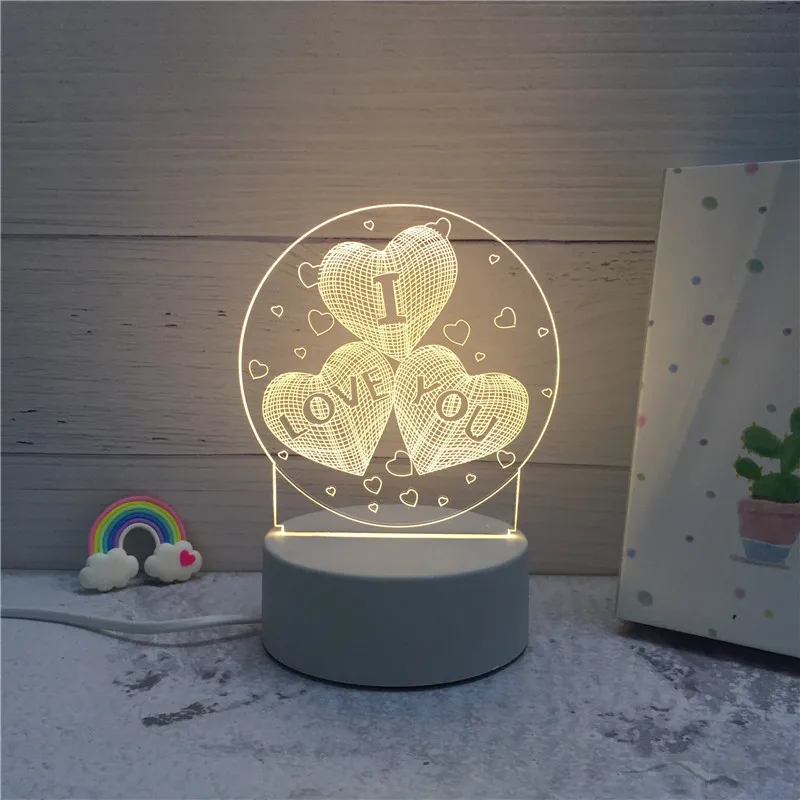 2019 Newest Arrival 3D LED Lamp Energy Saving Cartoon Christmas Home Decoration Control Switch Nigh - 4000069201611