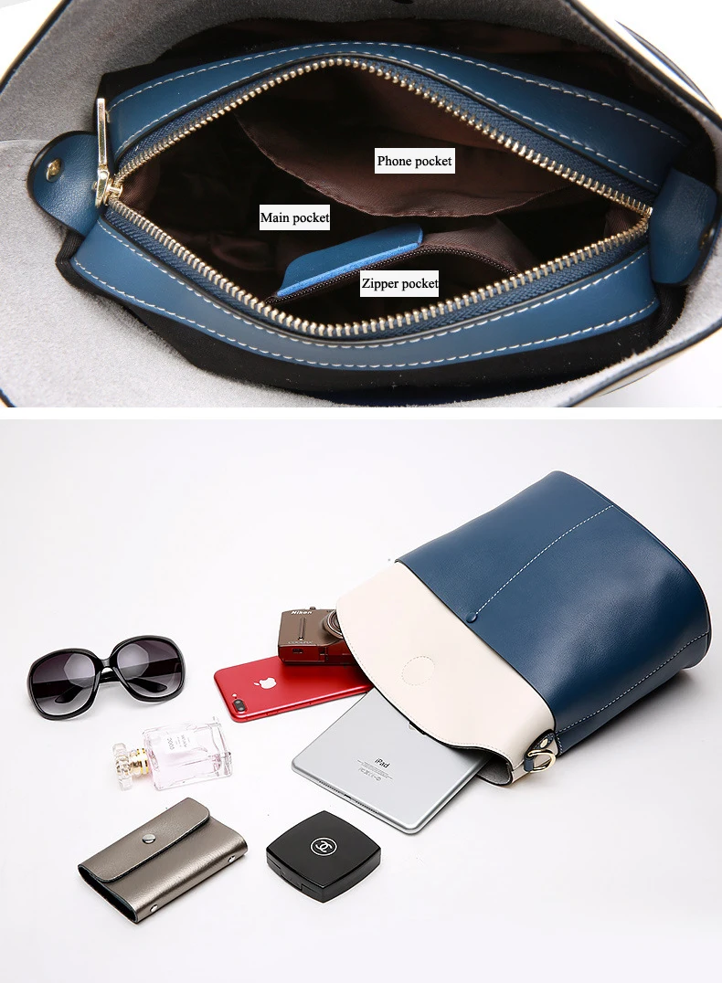 Women genuine leather shoulder bag 20