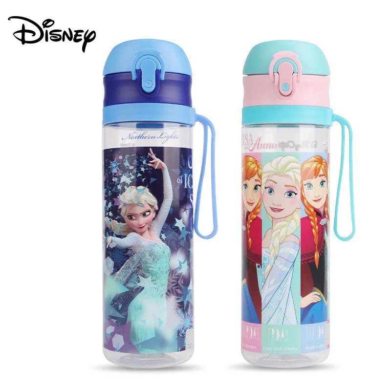 

Disney children's straight drinking cups go out portable with water cup fitness drop plastic sports bottle primary school cup