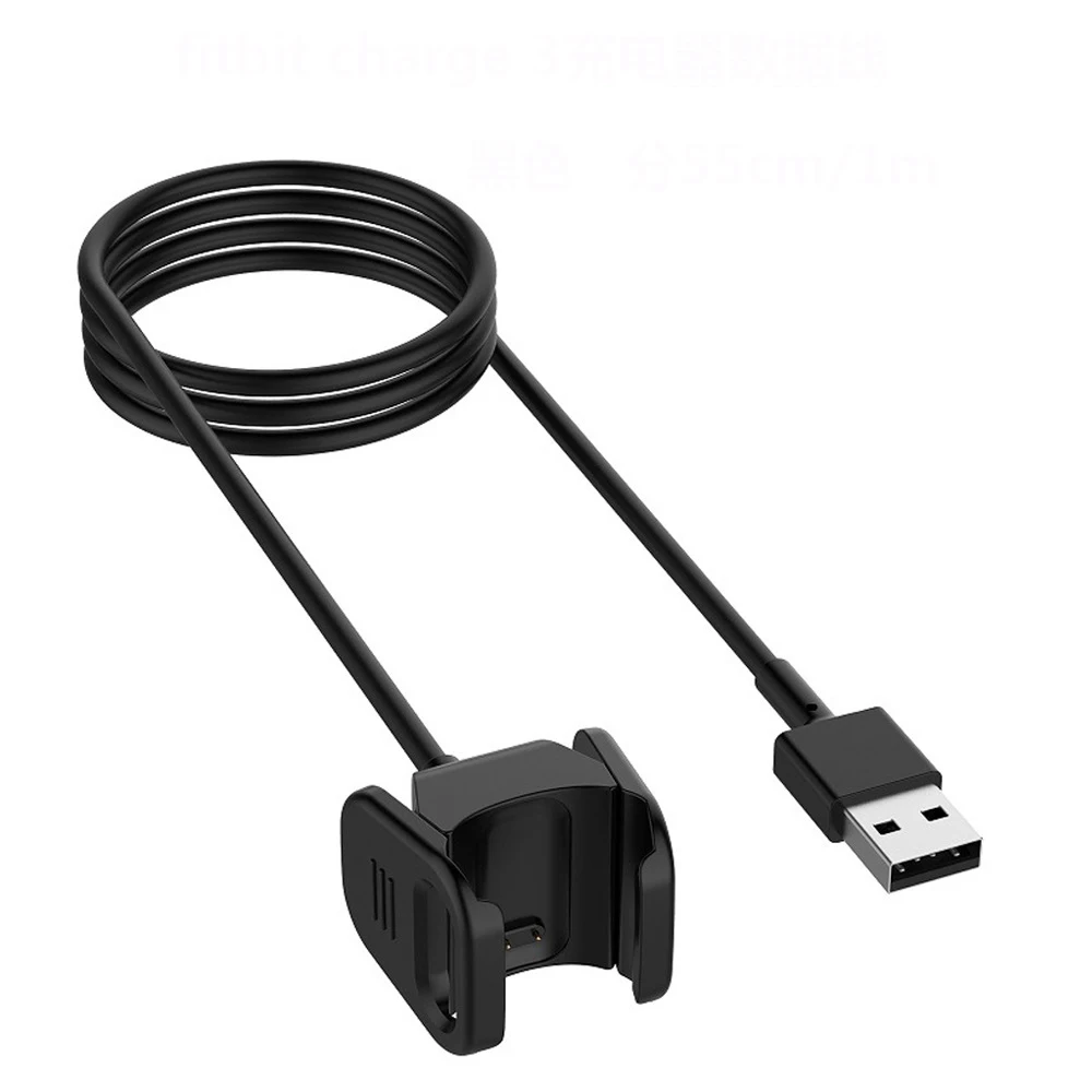 3 в 1 COMLYO наручный ремешок для Fitbit Charge 3 Band Браслет из натуральной кожи, USB зарядное устройство кабель для Fitbit Charge 3 пленка
