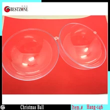 146 мм прозрачный пластиковый Рождество прозрачный шар безделушка или Capsule Рождество украшения для дерева и внутренней отделки