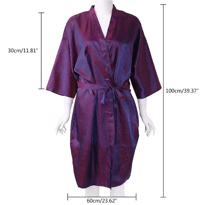 100x60 см Парикмахерская клиентская одежда халат накидка для волос водонепроницаемый для клиентов кимоно стиль