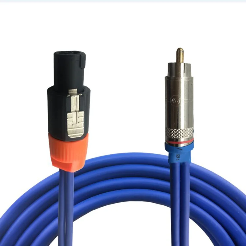 NL4FC to RCA Speaker Cable Ohm Head 4FC to RCA Male Audio Cable for