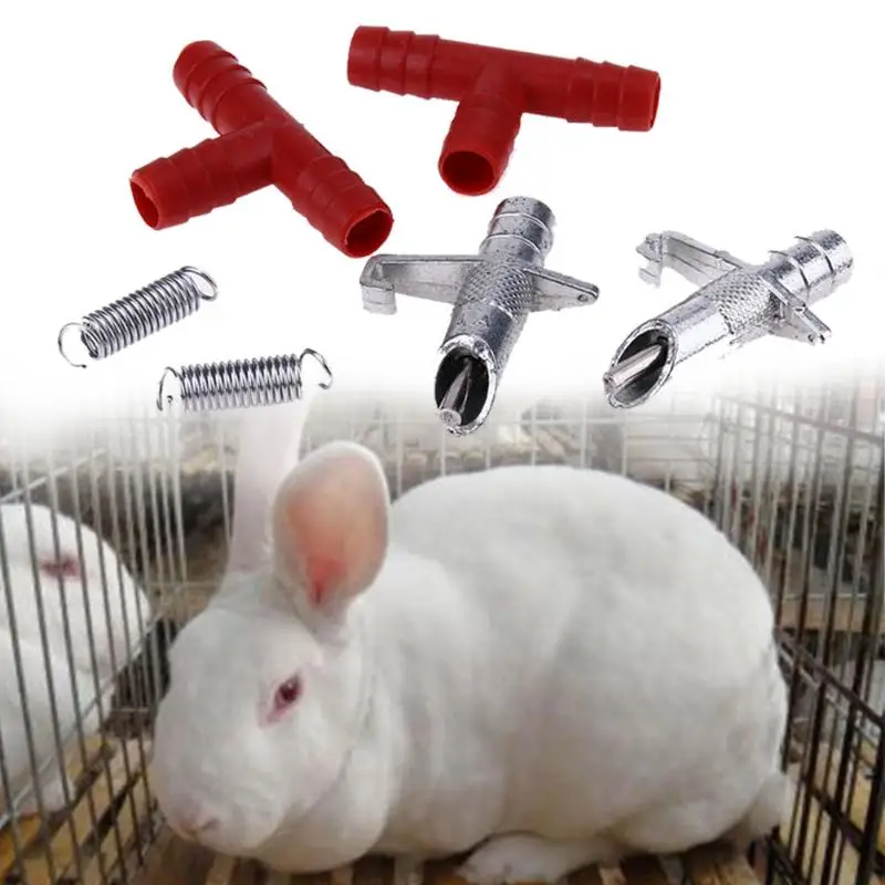 

50pcs Rabbit Drinker Nipple Automatic Waterer Nipples Pet Feeder Waterer For Rabbit Bunny Farm Rodents Animal Pet Supplies