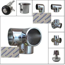 4 teile/los Zink 19mm 25mm Rohr Armaturen Rohr Clamp Halter Joint Stecker ellenbogen Tee Kleidung Regal Stecker Anzeige lagerung(China)
