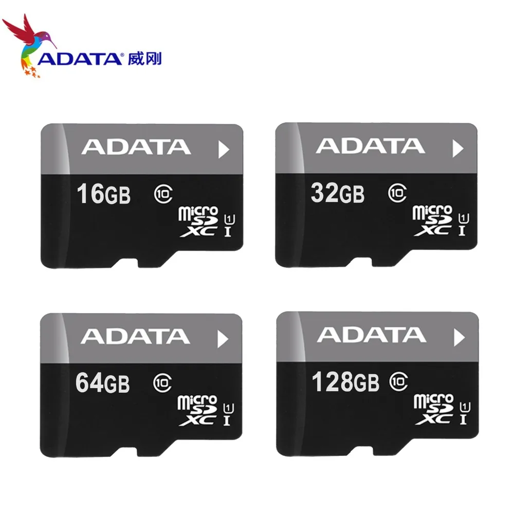 Карта памяти ADATA 32 Гб 16 Гб 64 Гб 128 Гб Micro sd карта класс 10 UHS-1 флэш-карта памяти Microsd TF/sd карта s для смартфонов/планшетов