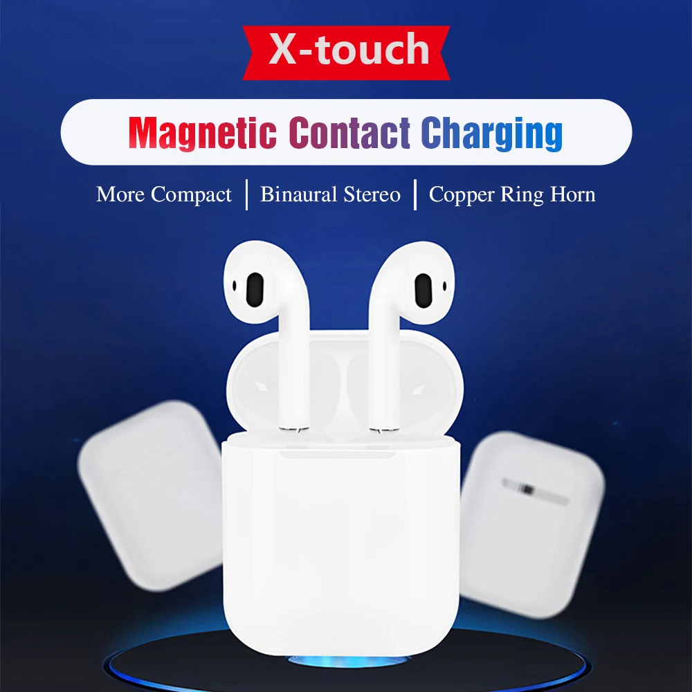 X Touch Tws Bluetooth наушники Hands Free стерео Беспроводная гарнитура наушник с микрофоном