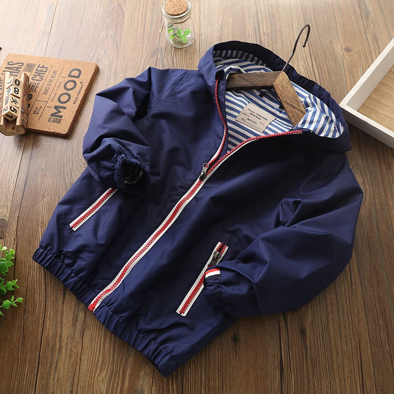 

IYEAL Kids Clothes Children Outerwear Spring Autumn Jacket Coat Hooded Waterproof Windproof Baby Boys Jackets For 2-12Y