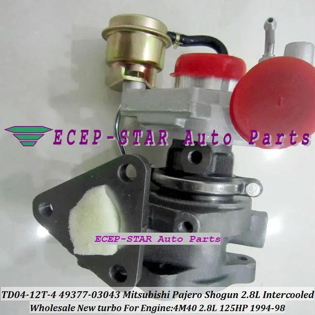 Free Ship TD04 49377-03043 03041 ME201636 Turbo Turbocharger For Misubishi PAJERO Montero Shogun Intercooled 94- 4M40 4M40T 2.8L |