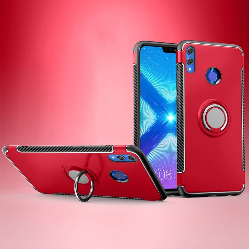 Противоударный чехол для Huawei Honor 8X/Honor8X с кольцом подставкой|Бамперы| |