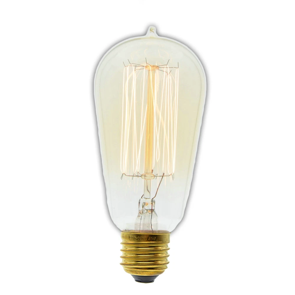 

E27 ST58 Edison Lamps Carbon Filament Clear Glass's Edison Retro Vintage Incandescent Bulb 40W/60W 220V