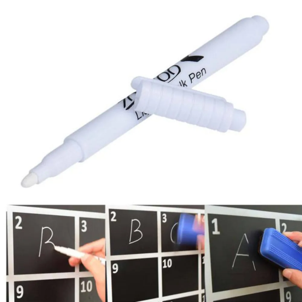

4PC Liquid Chalk Pen Marker For Glass Windows Chalkboard Blackboard white