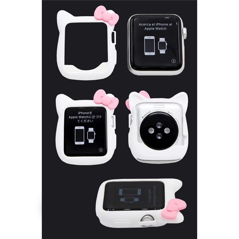 Хохлатый силиконовый чехол для apple watch 3/2/1 42 мм/38 мм iwatch резиновый Полноэкранный