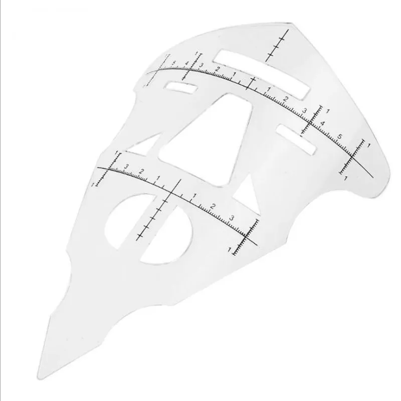 

New Arrival Permanent Makeup Tattoo Eyebrow Ruler Measure Tool Metal Eyebrow Balance Ruler Shaping Stencil Tools