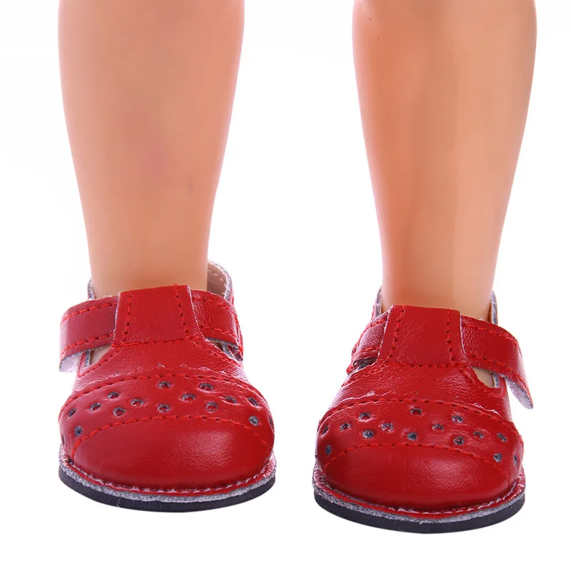Buy Doll shoes ,new Red leather doll shoes for 16inch