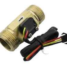 Полный Медь G3/" DN20mm 2-45L/мин DC3V-18V топлива газа датчик расхода воды расходомер зал Индуктивный переключатель латунный корпус