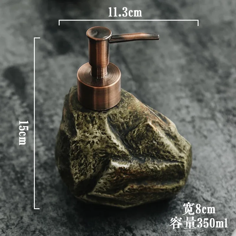 NOOLIM керамический винтажный камень шампунь дезинфицирующее средство для рук лосьон жидкий дозатор для мыла лосьон бутылка портативный диспенсер для мыла
