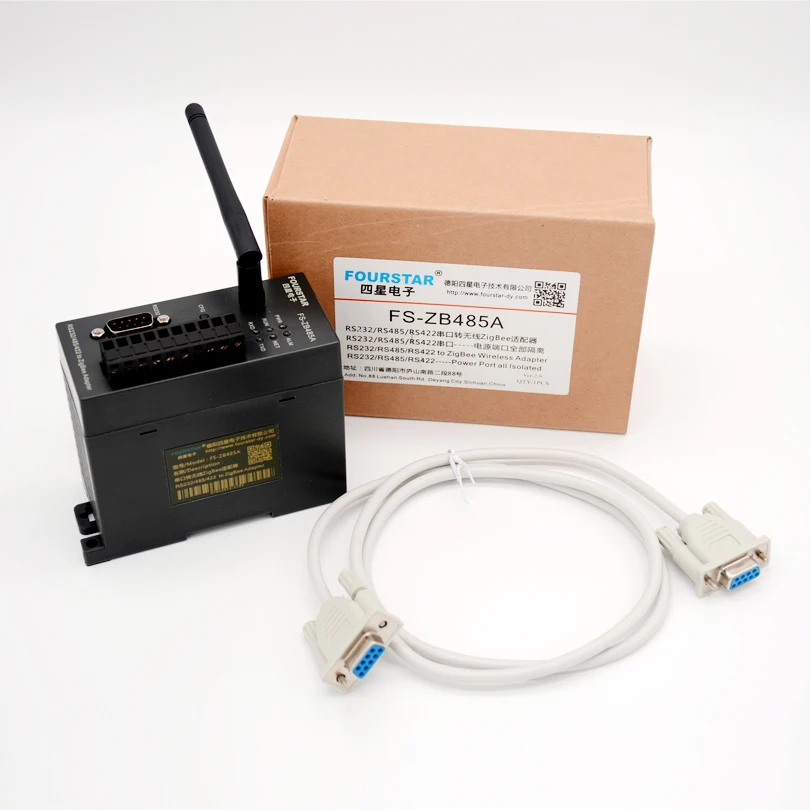 FOURSTAR Electronics Industrial RS232/485/422 серийный к беспроводному адаптеру ZigBee поддерживает
