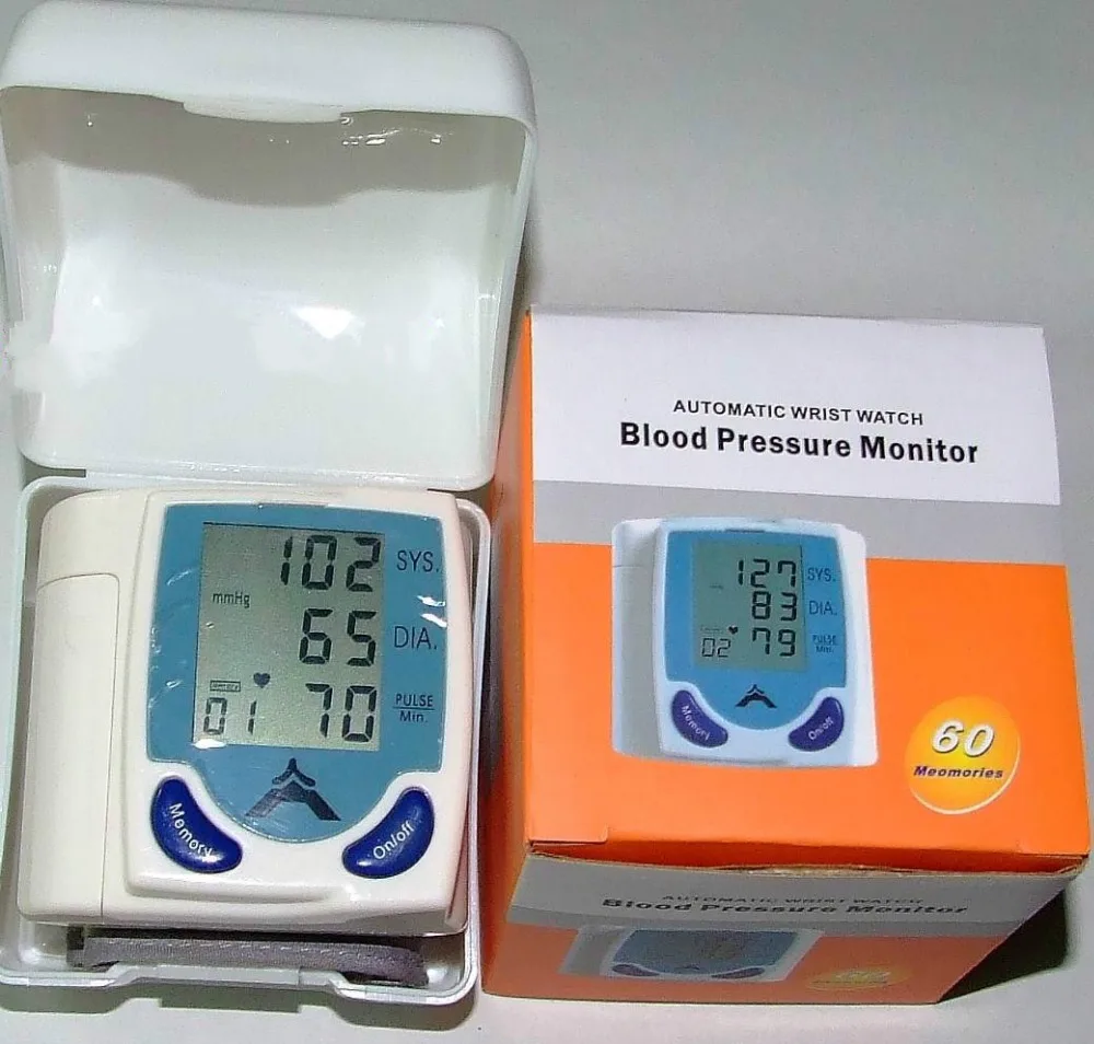 Automatic blood pressure measuring device wrist blood pressure monitor