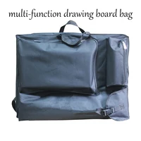 4K Black Oxford Waterproof Sketch Drawing Board Bag Travel Shoulder Carrying Sketchpad Bag 2