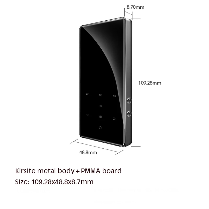 MECHEN S3 2,4 дюйма Bluetooth MP3 плеер HiFi плеера 800 mah без потерь HiFi fm-радио Запись будильник видео TF
