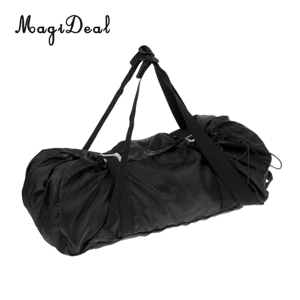 MagiDeal Outdoor Ultralight Folding Rock Climbing Rope Bag Backpack With Ground Sheet & Straps for Camping Caving Equipment Acce