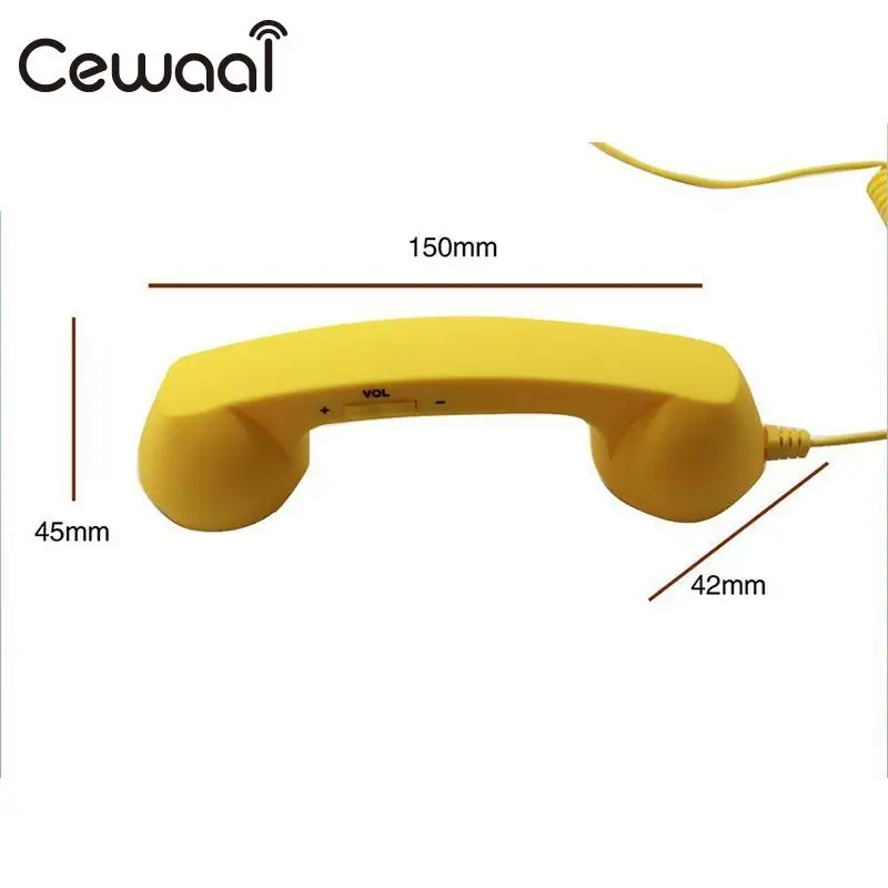 Cewaal Retro Wired Anti-radiation Headset 3.5mm Mic Cell Phone Handset Fancy Gifts for Mobile Phones Receiver Tablet PC Cewaal Retro Wired Anti-radiation Headset 3.5mm Mic Cell Phone Handset Fancy Gifts for Mobile Phones Receiver Tablet PC