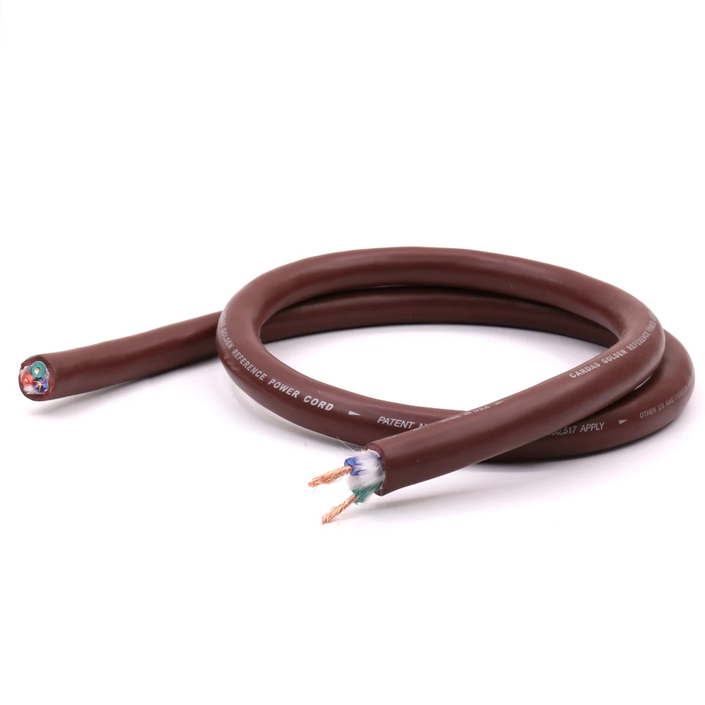 Hifi audio New brown Cardas golden cross bulk Hifi power cable 1 meter