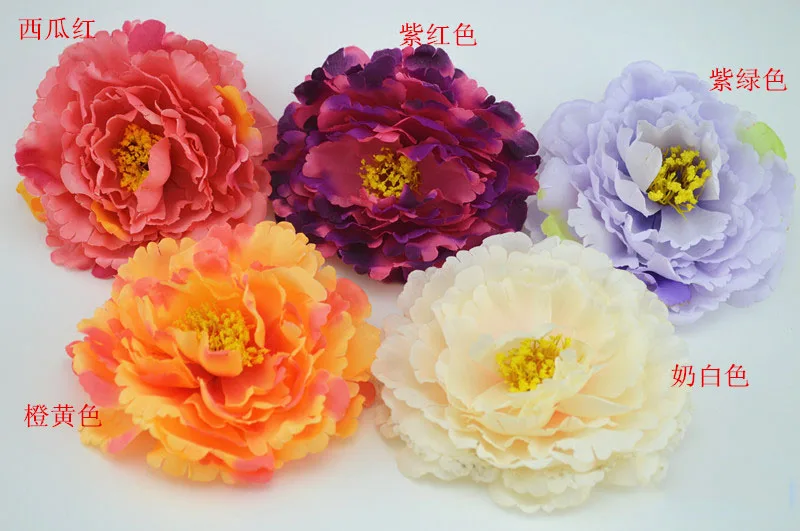 

artificial flowers High-end simulation silk peony flower hats bags clothes diy decorative