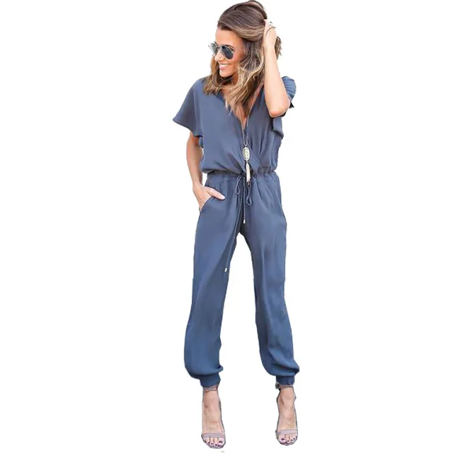 Kaywide-2018-Summer-Sexy-V-Neck-Pleated-Waist-Pocket-Rompers-Womens-Jumpsuit-Loose-Cross-Overalls-Short.jpg_640x640 (1)