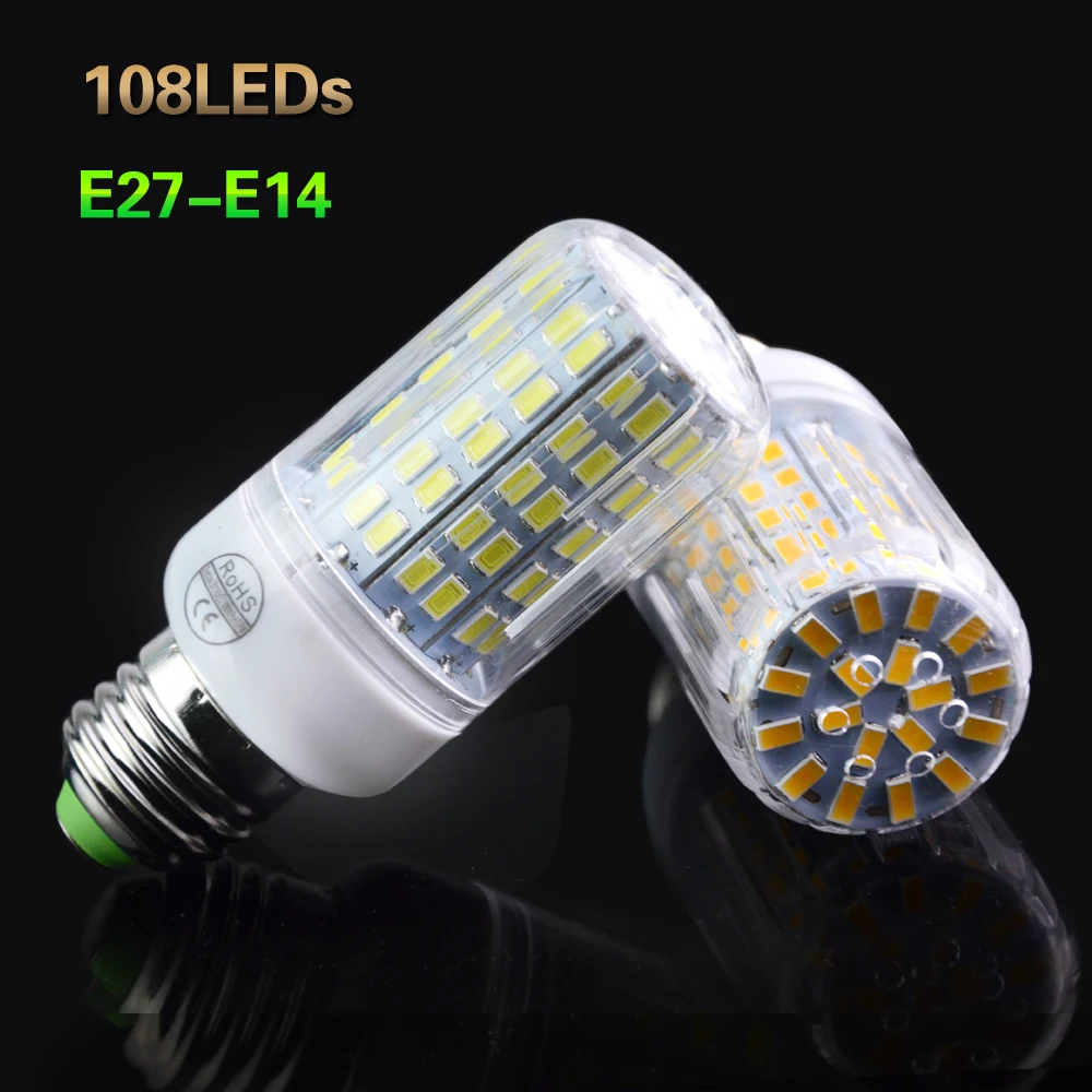 1 шт. светодиодная лампа накаливания E14/E27 24 108 ВТ 120 в перем. Тока|led tail lights honda|led bulb