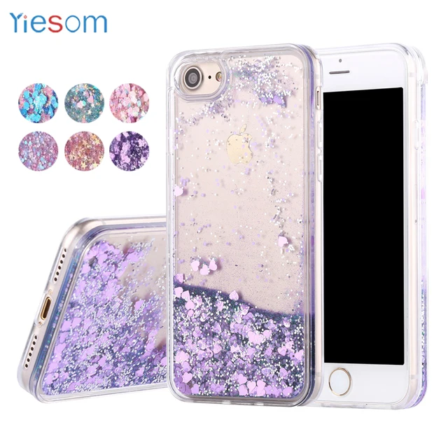 funda iphone 7 corazón con brillos carcasa funda iphone 7 corazón con brillos carcasa
