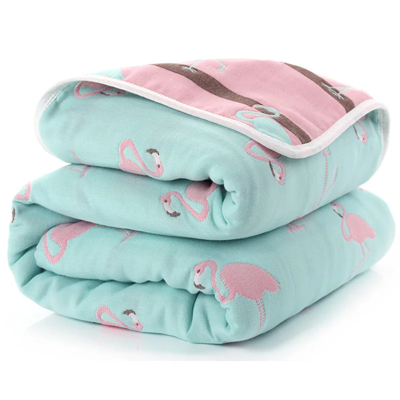 Hot Item Baby Blanket Swaddling Bedding Thick Newborn Muslin Cotton 6-Layers Autumn 80--80cm Vq1p3W3a