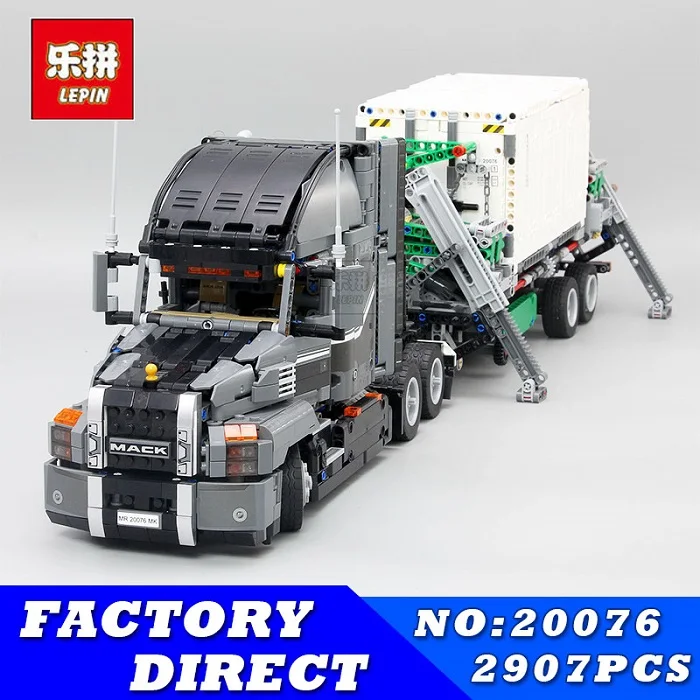 

Lepin 20076 Genuine 2907Pcs Technic Series The Mack Big Truck Set 42078 Building Blocks Bricks Educational Toys For Kids As Gift