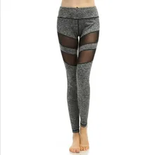 Спортивные Леггинсы Спортивная одежда для женщин дышащая сетка Беговые тренировочные брюки быстросохнущие Высокая талия леггинсы для фитнеса