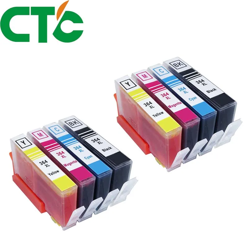 CTC 8 Pack 364XL совместим с фотографиями 364 xl для принтера Deskjet 3070A 5510 6510 B209a C510a C309a |