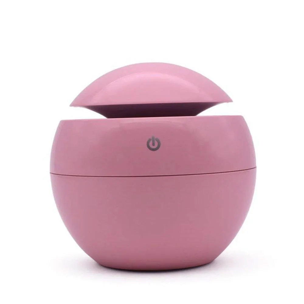 

Cool Mist Aroma Diffuser With Usb Plug Wood Grain Painted Mini Size 130Ml Air Humidifier Portable Desktop For Office Home SPA