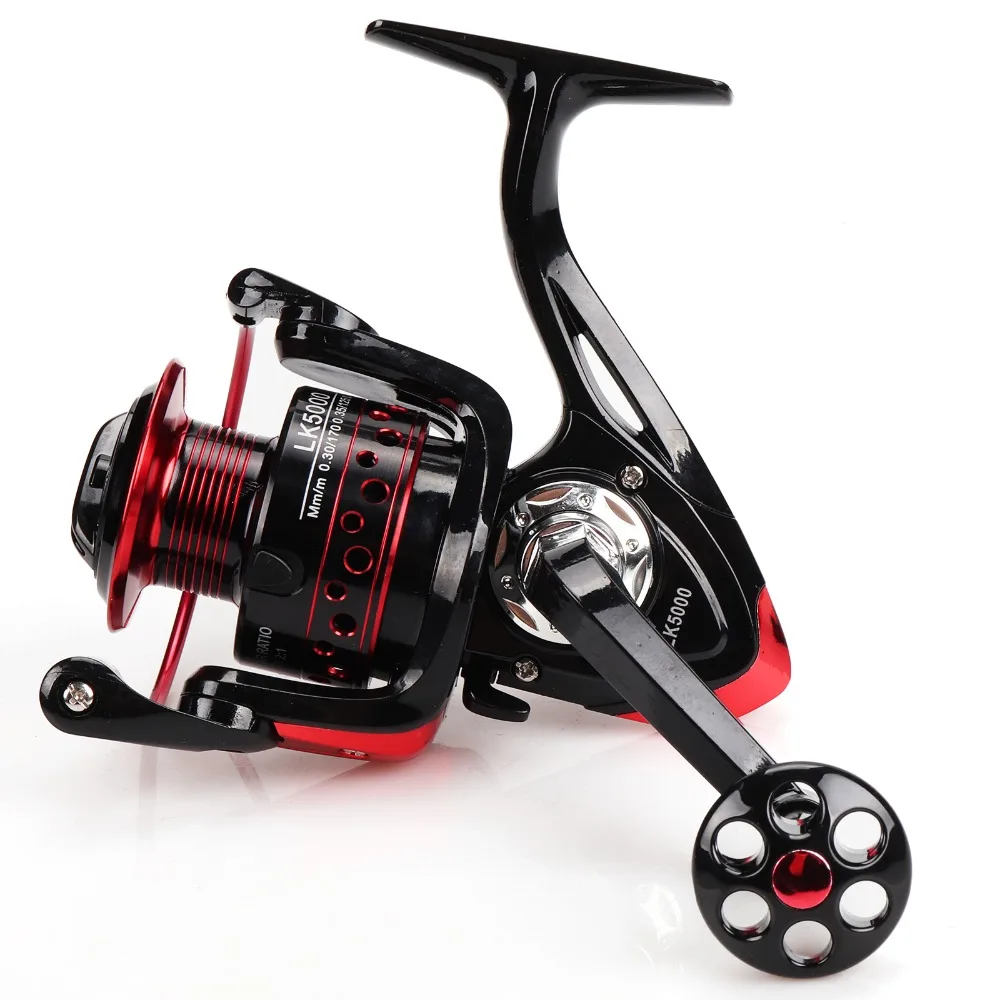 LK 2000 3000 4000 5000 6000 7000 Series Spinning Fishing Reel Lure Fishing 5.2:1 Saltwater / Freshwater Wheel 13 BB Power Handle
