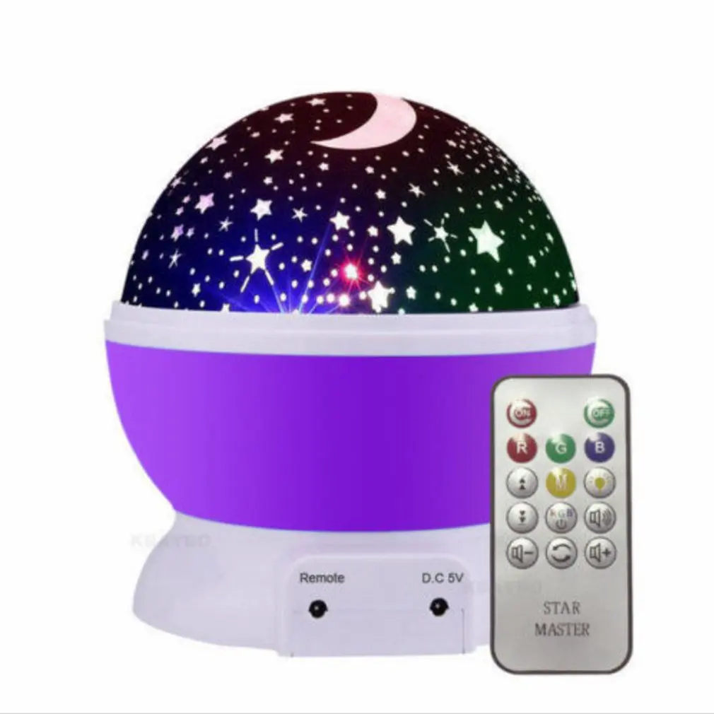 Творческие звезды Звездное небо светодиодный Ночной Светильник проектор Луна лампы Батарея USB подарки для детей Дети Спальня лампа проектора