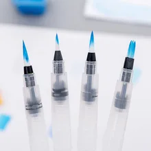 Многоразовая Акварельная кисть, ручка, портативная мягкая кисть, водная цветная ручка для письма, для начинающих, рисование, художественные маркеры, принадлежности