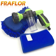 Автомобиль высокого давления пенно-водяной пистолет+ перчатки для мытья автомобиля+ Чистка стирка ткань