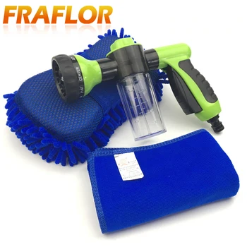 

Car High Pressure Foam Water Gun +Car Wash Gloves+Car Cleaning Washing Cloth